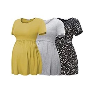 3 Babydoll Maternity Tees